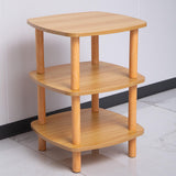 Maxbell End Table 3 Tier Storage Small Side Table for Living Room Sofa Small Spaces