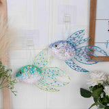 Maxbell 3Pcs Hanging Fish Ornaments Art Spring Fish Decorations for Door Office Wall