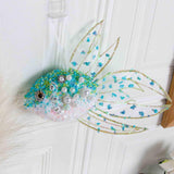Maxbell 3Pcs Hanging Fish Ornaments Art Spring Fish Decorations for Door Office Wall