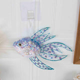 Maxbell 3Pcs Hanging Fish Ornaments Art Spring Fish Decorations for Door Office Wall
