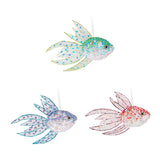 Maxbell 3Pcs Hanging Fish Ornaments Art Spring Fish Decorations for Door Office Wall