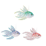 Maxbell 3Pcs Hanging Fish Ornaments Art Spring Fish Decorations for Door Office Wall