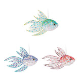 Maxbell 3Pcs Hanging Fish Ornaments Art Spring Fish Decorations for Door Office Wall