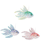 Maxbell 3Pcs Hanging Fish Ornaments Art Spring Fish Decorations for Door Office Wall