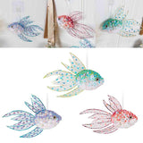 Maxbell 3Pcs Hanging Fish Ornaments Art Spring Fish Decorations for Door Office Wall