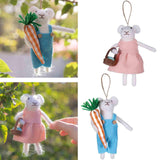 Maxbell 2x Felt Mouse Hanging Ornaments Christmas Tree Ornaments for Garland Holiday