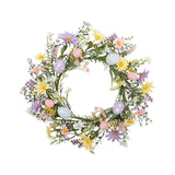 Maxbell Easter Egg Wreath Easter Decor 45cm Artificial Garland for Home Office Party