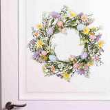 Maxbell Easter Egg Wreath Easter Decor 45cm Artificial Garland for Home Office Party