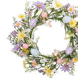 Maxbell Easter Egg Wreath Easter Decor 45cm Artificial Garland for Home Office Party