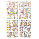 Maxbell 9 Sheets Easter Bunny Window Stickers Cute Glass Window Clings for Kids Home