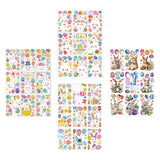 Maxbell 9 Sheets Easter Bunny Window Stickers Cute Glass Window Clings for Kids Home
