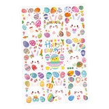 Maxbell 9 Sheets Easter Bunny Window Stickers Cute Glass Window Clings for Kids Home