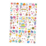 Maxbell 9 Sheets Easter Bunny Window Stickers Cute Glass Window Clings for Kids Home