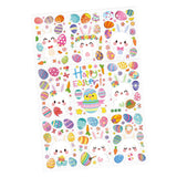 Maxbell 9 Sheets Easter Bunny Window Stickers Cute Glass Window Clings for Kids Home