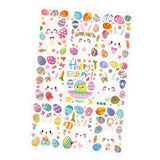 Maxbell 9 Sheets Easter Bunny Window Stickers Cute Glass Window Clings for Kids Home