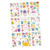 Maxbell 9 Sheets Easter Bunny Window Stickers Cute Glass Window Clings for Kids Home