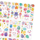 Maxbell 9 Sheets Easter Bunny Window Stickers Cute Glass Window Clings for Kids Home