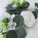 Maxbell Candle Ring Decor Round Greenery Wreath for Anniversary Party Dining Room