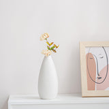 Maxbell 4x European Style Vases White Minimalist Flower Vases for Table Desktop Desk