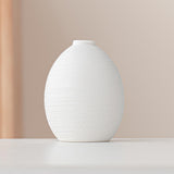 Maxbell 4x European Style Vases White Minimalist Flower Vases for Table Desktop Desk