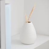 Maxbell 4x European Style Vases White Minimalist Flower Vases for Table Desktop Desk