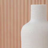 Maxbell 4x European Style Vases White Minimalist Flower Vases for Table Desktop Desk