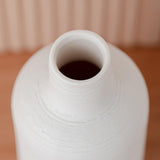 Maxbell 4x European Style Vases White Minimalist Flower Vases for Table Desktop Desk