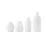 Maxbell 4x European Style Vases White Minimalist Flower Vases for Table Desktop Desk