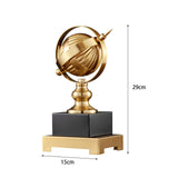 Maxbell Globe Ornament Rotating Globe Artwork Modern Statue for Shelf Tabletop Decor