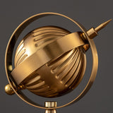 Maxbell Globe Ornament Rotating Globe Artwork Modern Statue for Shelf Tabletop Decor