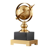 Maxbell Globe Ornament Rotating Globe Artwork Modern Statue for Shelf Tabletop Decor