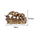 Maxbell Elephant Statue Art Craft Shelf Decoration Ornament for Shelves NightStand