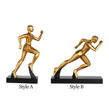 Maxbell Runner Statue Crafts Abstract Art Sculpture for Living Room Office Bookshelf Style A