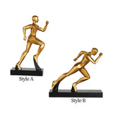 Maxbell Runner Statue Crafts Abstract Art Sculpture for Living Room Office Bookshelf Style A