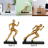 Maxbell Runner Statue Crafts Abstract Art Sculpture for Living Room Office Bookshelf Style A