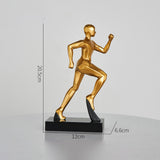 Maxbell Runner Statue Crafts Abstract Art Sculpture for Living Room Office Bookshelf Style A