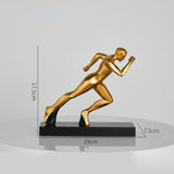 Maxbell Runner Statue Crafts Abstract Art Sculpture for Living Room Office Bookshelf Style B
