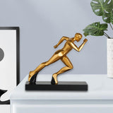 Maxbell Runner Statue Crafts Abstract Art Sculpture for Living Room Office Bookshelf Style B
