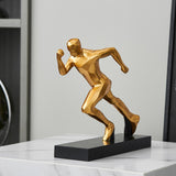 Maxbell Runner Statue Crafts Abstract Art Sculpture for Living Room Office Bookshelf Style B