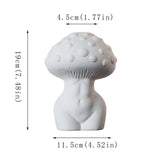 Maxbell Mushroom Lady Body Vase Minimalist Planter Vase for Tabletop Bedroom Outdoor