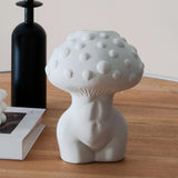Maxbell Mushroom Lady Body Vase Minimalist Planter Vase for Tabletop Bedroom Outdoor