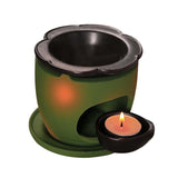 Maxbell Essential Oil Burner Censer Scented Wax Melt Burner for Office Balcony Porch