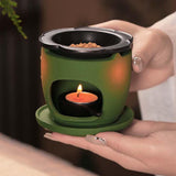 Maxbell Essential Oil Burner Censer Scented Wax Melt Burner for Office Balcony Porch