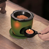 Maxbell Essential Oil Burner Censer Scented Wax Melt Burner for Office Balcony Porch