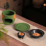 Maxbell Essential Oil Burner Censer Scented Wax Melt Burner for Office Balcony Porch