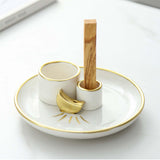 Maxbell Palo Santo Holder Portable SAGE Incense Holder for Fireplace Farmhouse Hotel B