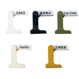 Maxbell Flip Signs Desk Decor Office Gift Crafts Feelings Signs with Emotional Words White