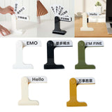 Maxbell Flip Signs Desk Decor Office Gift Crafts Feelings Signs with Emotional Words White