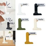 Maxbell Flip Signs Desk Decor Office Gift Crafts Feelings Signs with Emotional Words White