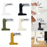 Maxbell Flip Signs Desk Decor Office Gift Crafts Feelings Signs with Emotional Words White